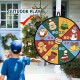 Waybla 29" Large Christmas Dart Board for Kids, Christmas Board Game Toy with 16 Sticky Balls, 8 Velcro Darts Christmas Toys, Christmas Party Favors, Stocking Stuffers for Kids