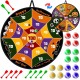 Waybla 29" Large Halloween Dart Board for Kids, Halloween Board Game Toy with 16 Sticky Balls, 8 Velcro Darts, Halloween Party Favors, Halloween Treats for Kids Boys Girls