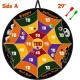 Waybla 29" Large Halloween Dart Board for Kids, Halloween Board Game Toy with 16 Sticky Balls, 8 Velcro Darts, Halloween Party Favors, Halloween Treats for Kids Boys Girls