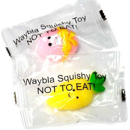 Waybla 36 PCS Easter Squishy Toys Kawaii Cute Squishy Stress Reliever Anxiety Toys Easter Gifts for Kids Easter Party Favors Easter Basket Stuffers Easter Eggs Fillers Gifts