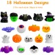 Waybla 36 PCS Halloween Squishies Toys Kawaii Cute Squishy Stress Reliever Anxiety Toys Halloween Toys for Halloween Party Favors Halloween Treat Goody Bag Filler Gifts