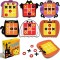 Waybla 12 Pack Halloween Party Favors Tic Tac Toe Strategic Board Game, Cute Design Halloween Party Favors for Kids, Halloween Treat Goody Bag Filler Gifts for Boys and Girls