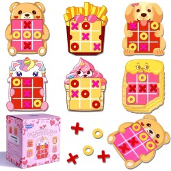 Waybla 24 Pack Valentine's Day Tic Tac Toe Strategic Board Game, Valentines Day Gifts for Kids Bulk, Valentine Party Favors Classroom Exchange Prizes for Kids Class